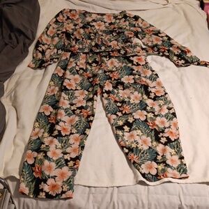 3x SHEIN floral jumpsuit
